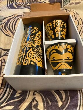 Tiki Farm Cocktail Set designed by Ken Ruzic.